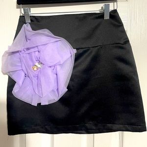 Satin Black Skirt